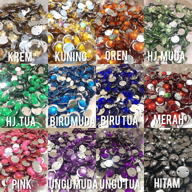 DIAMOND BULAT AKRILIK / KRISTAL JAHIT BULAT 7 MM