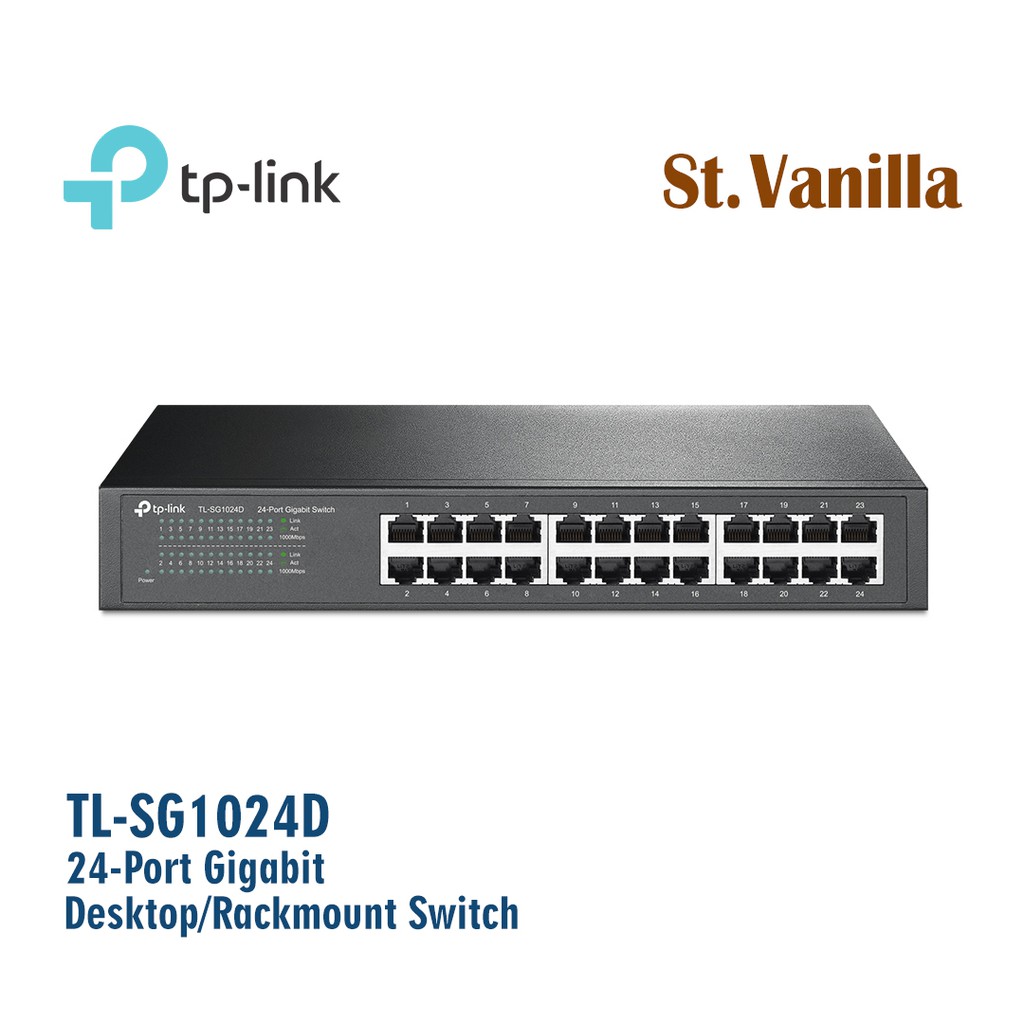 Tp-Link TL-SG1024D 24-Port Gigabit Desktop/Rackmount Switch TPLINK SG1024D SG1024D 1024D 1024 D