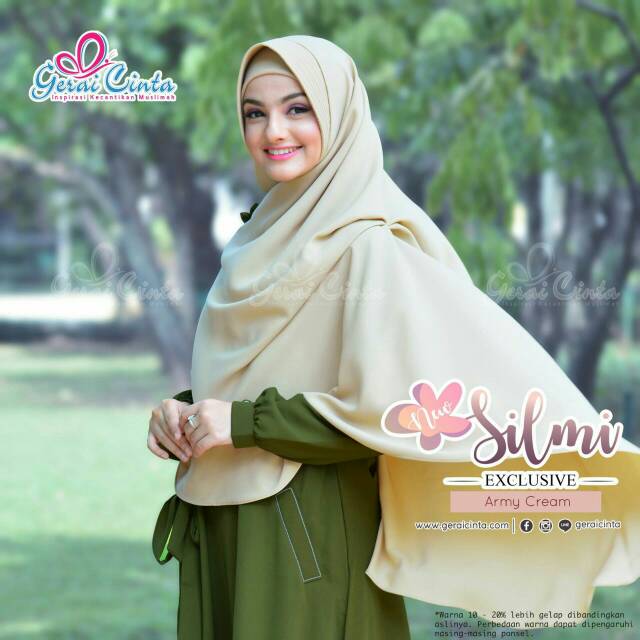 10 Ide Gamis Warna  Army  Cream Tricia Goes Around