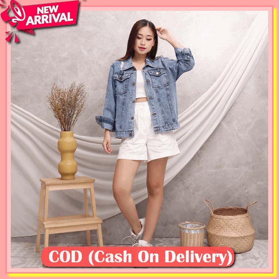 Jaket Levis Premium Korea Murah Cwe Cewek Keren Import Lt337 Jake Dc116 Jaket Jeans Cakar Suzzie Jak