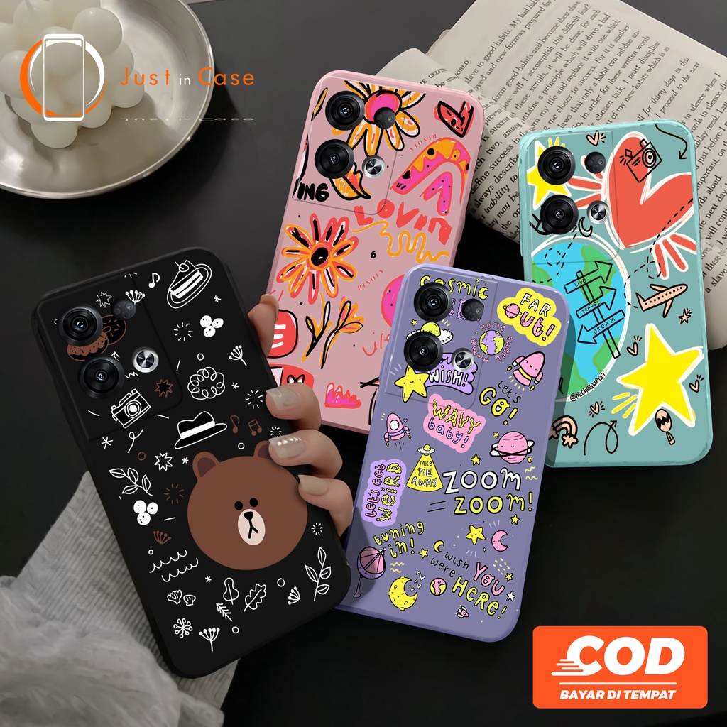 Case Macaron Softcase TPU (UV17) Oppo A55 A57 A95 4G 5G A74 A16 A15 A15s A54 A53 A52 A92 A5 9 2020 RENO 7 6  5 5F 4 4F A5S A12 A7 A1K F5 F7 F9 F11 PRO A3S CUTE LUCU