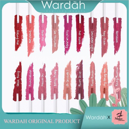 WARDAH EXCLUSIVE MATTE LIP CREAM SHADE 1 - 18  4 G