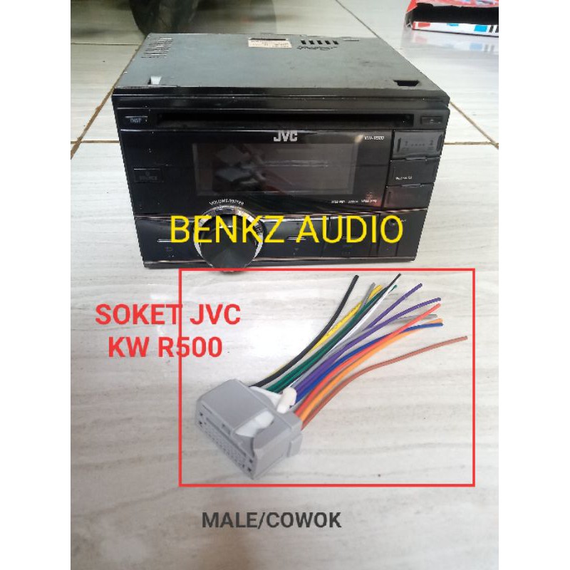 Soket tape mobil JVC KWR500 socket kabel jvc kw r500