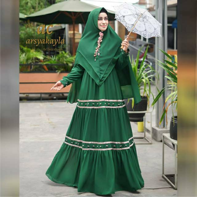 GAMIS CERUTI SET SYARI ORIGINAL - AZZAHRA SET