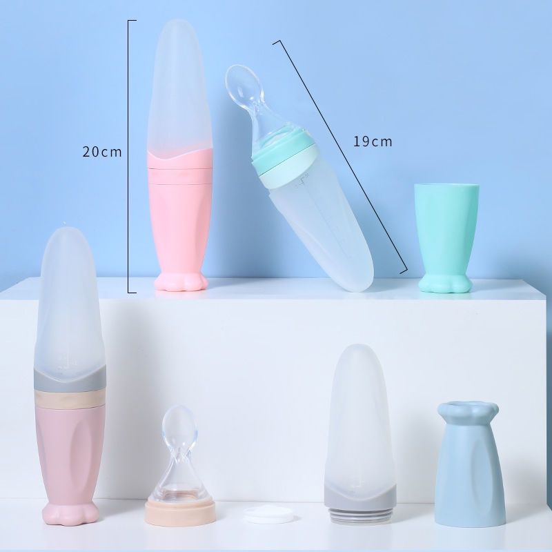 Botol Sendok Baby Feeder silicone silikon baby spoon sereal