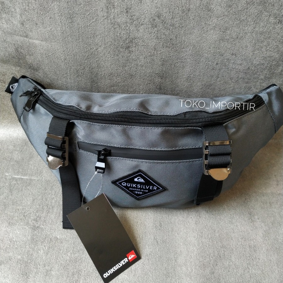 Waistbag Pria Quiksilver Waterproof / Tas Pinggang Pria Import