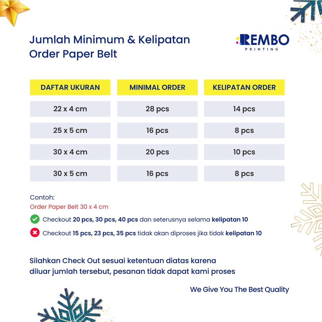 Paper Belt/Sleeve Spesial Natal Tahun Baru/Cetak Print Label Kemasan/Packaging/Segel Box Toples Makanan/Hampers/Parcel/Christmas/New Year Custom Murah