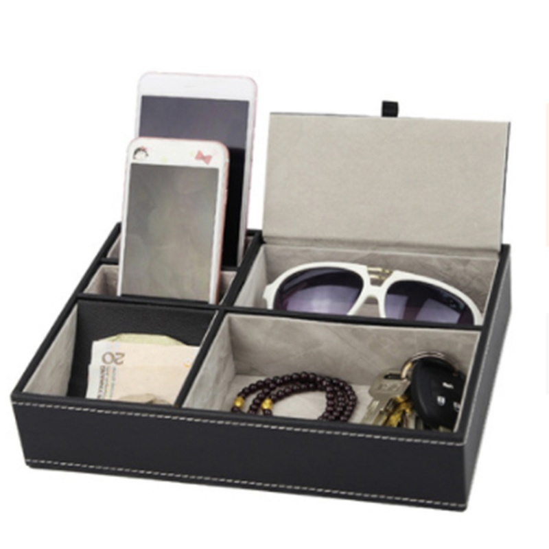 Holder Tool Office Supplies Paper File Rack Box 1pc Fashion Storage Tray Leather Organiser Shopee Indonesia