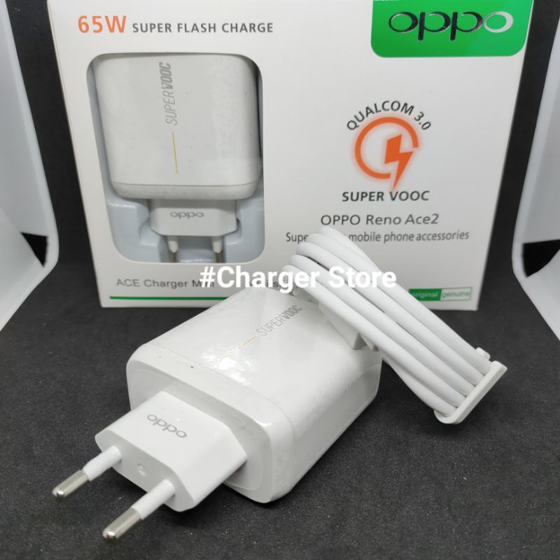 Charger Oppo 65W 6.5A SUPER VOOC FAST CHARGING Kabel Type C ORIGINAL Support Quick Charger OPPO F11 F11 Pro A33 A37 Neo 7 Neo 9 F1S Neo 5 F1 F5 F9 R9 F3 A83 A81 A71 A57 A39 A31 A3S A1K