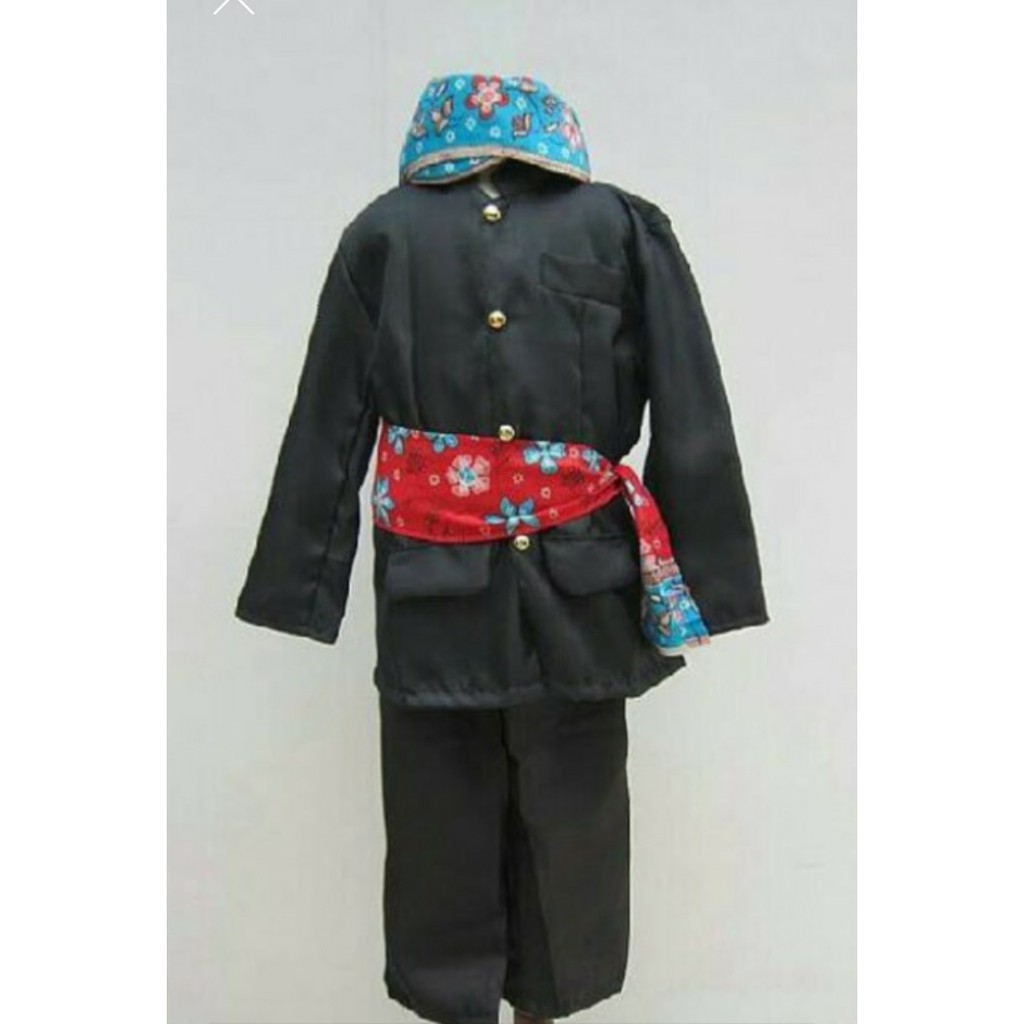 Pakaian Adat Betawi (Beskap Abang) + BlangkonAnak