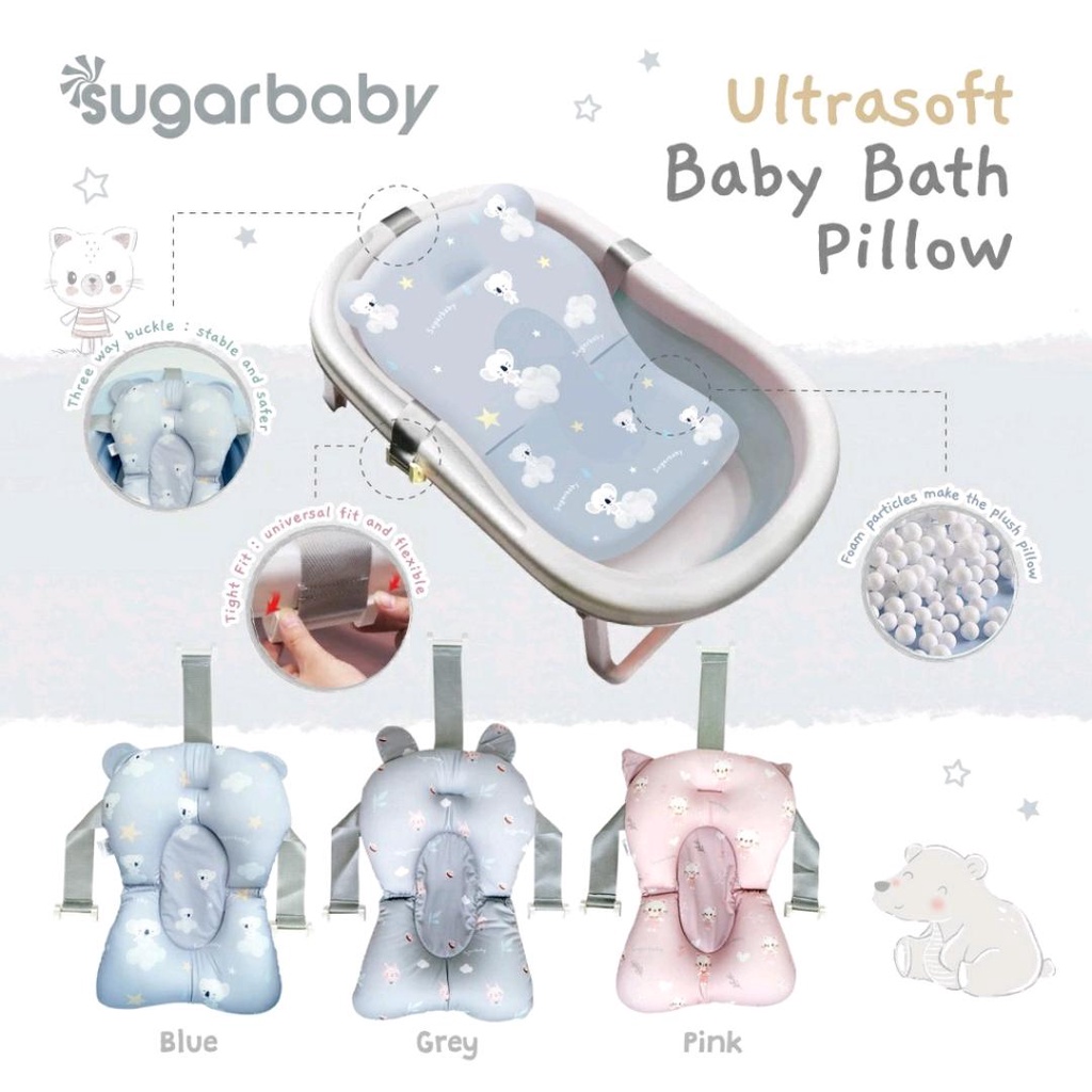 SUGARBABY ULTRASOFT BABY BATH PILLOW / BANTAL MANDI BAYI