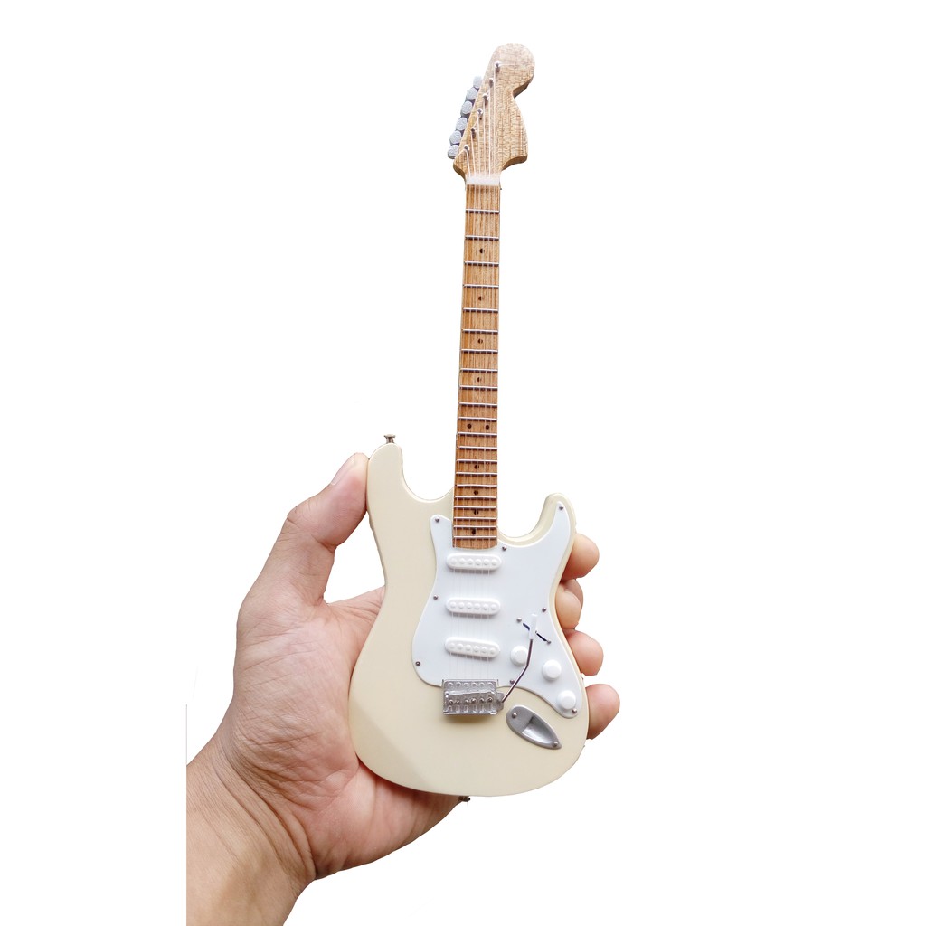 Miniatur Gitar Fender Stratocaster Vintage White Yngwie Malmsteen Signature