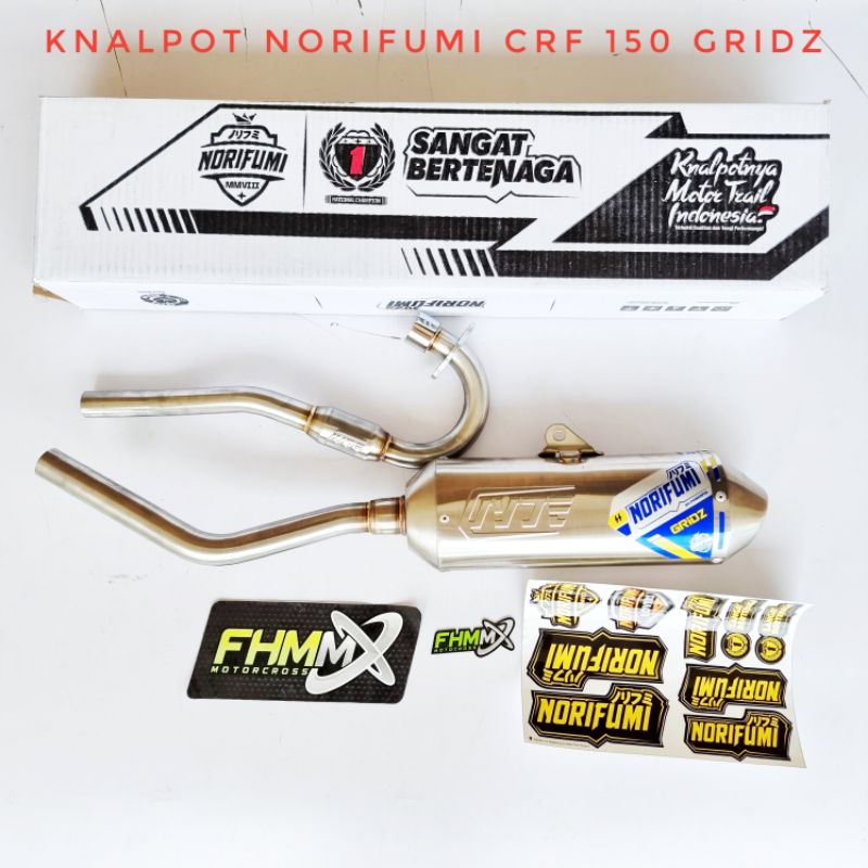 knalpot norifumi CRF 150 KLX 150 GRIDZ