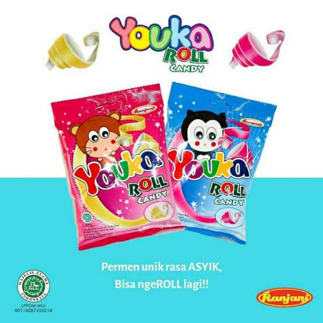 Permen gulung Youka Roll pack isi 20 pcs