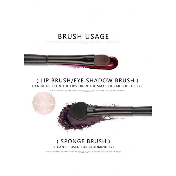 Eyeshadow brush double head P=10cm