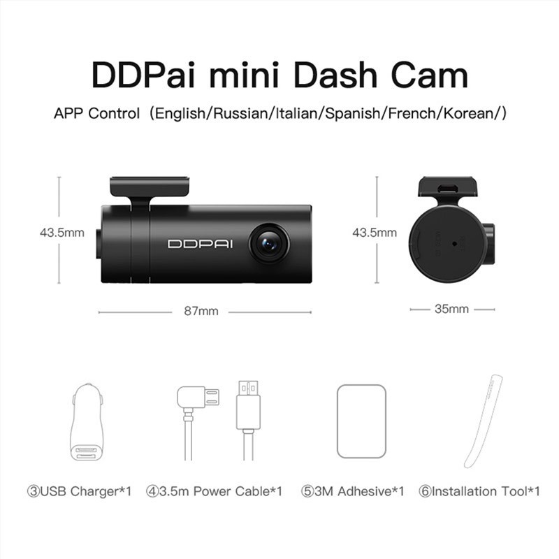 DDPAI Mini Dash Cam 1080P Garansi Resmi