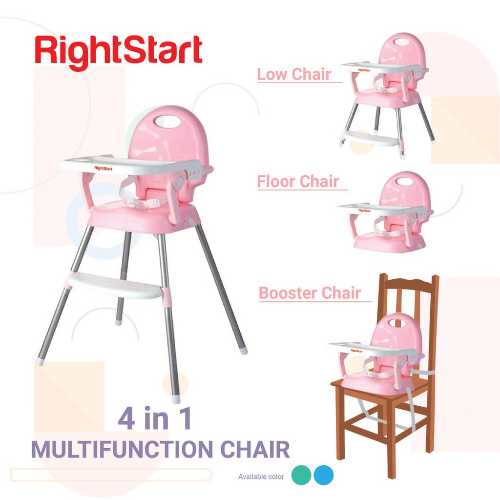 Right start 4in1 high chair flexi/bangku makan bayi