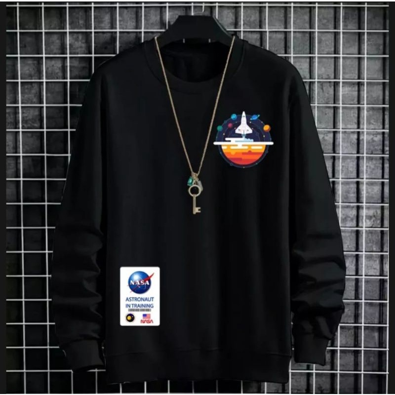 Sweater Crewneck New NASA USA original trend casual