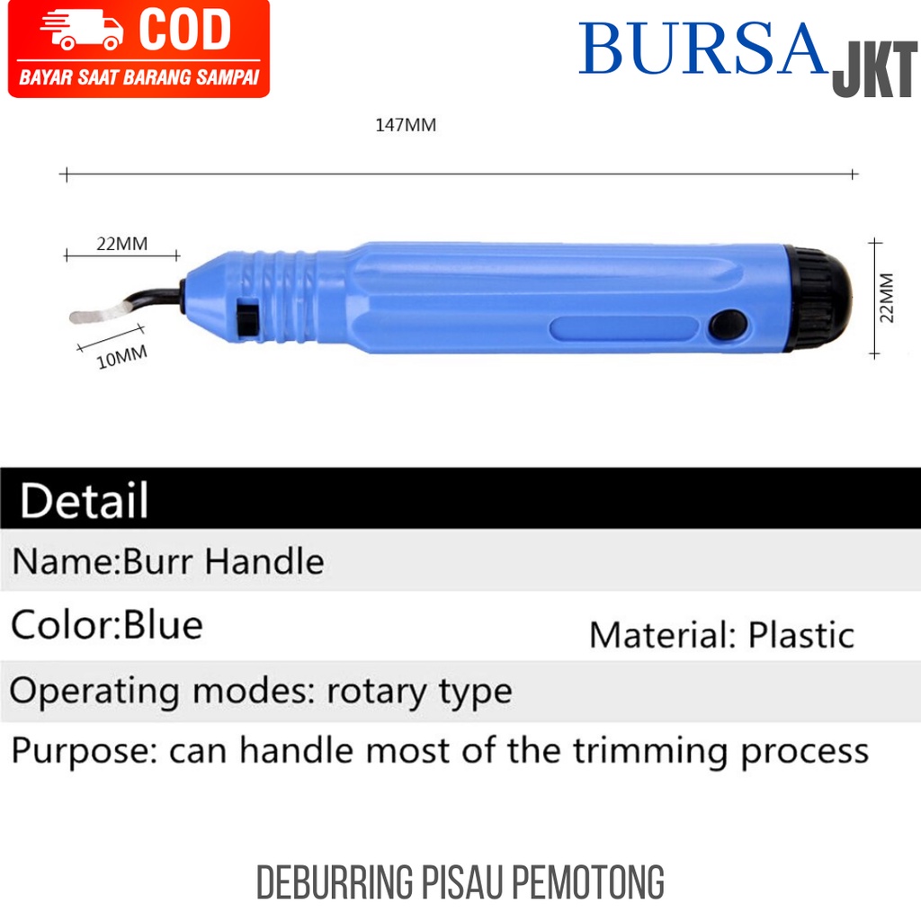 DEBURRING TOOL ALAT PISAU SCRAPER SAYAT KEROK KOREK LUBANG + ISI PISAU