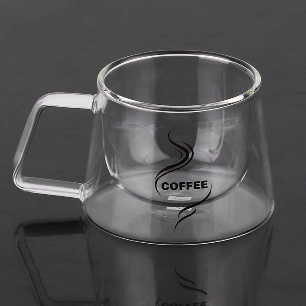 Gelas Cangkir Kopi Double Glass Coffee Mug 240ML || Grosir Barang Unik Murah Lucu-6