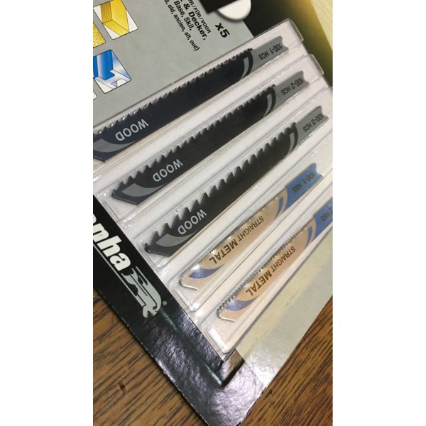 Black Decker Piranha 5 Pcs Jig Saw Blade Set Mata Jigsaw Pisau Gergaji X27040