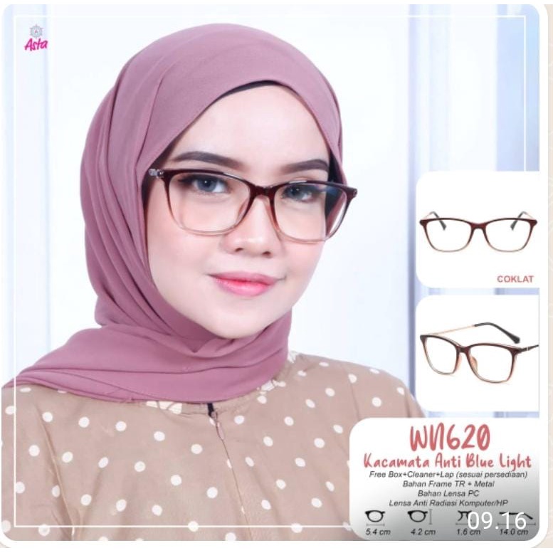 Kacamata Anti Blue Light kode WN620 by Kacamata Asta