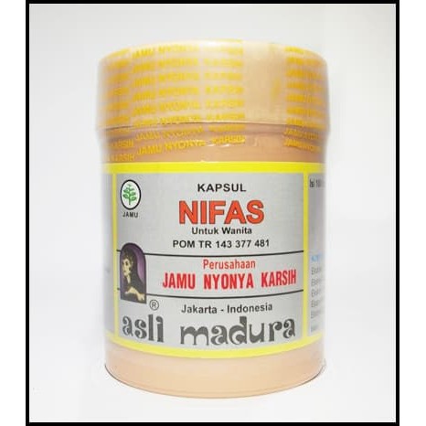Jual Jamu Nifas / Pluntur Ny. Karsih (100 Kapsul) Murah