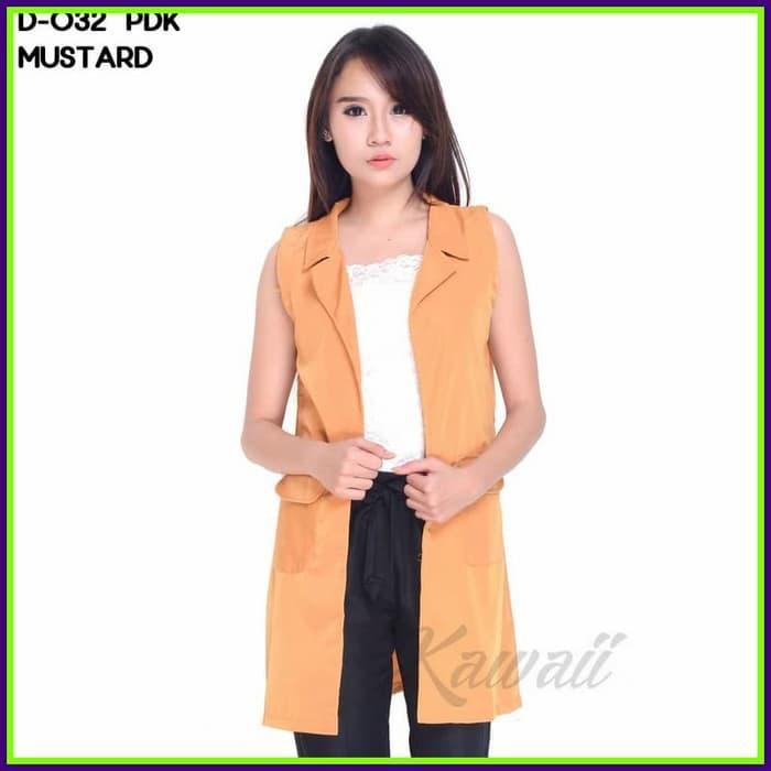 baju wanita cardigan tanpa lengan cardigan kerja panjang bahan twiscon