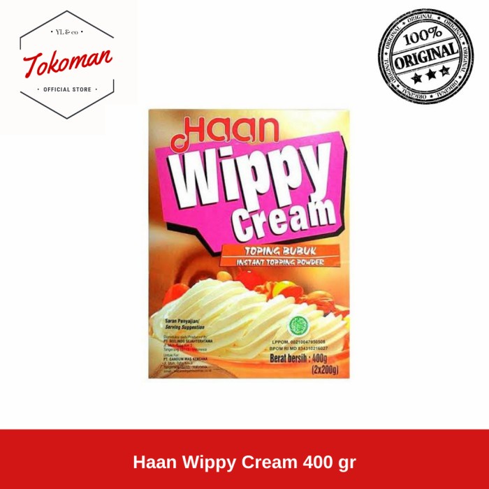 

Haan Wippy Cream 400gr / 400 gr Whipping Cream Bubuk