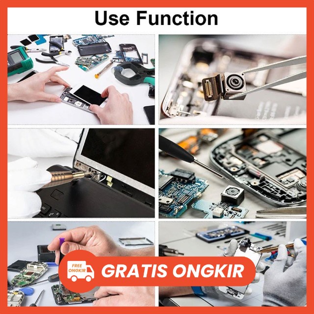 set reparasi smartphone OBENG SET 115 IN 1 OBENG HP UNIVERSAL ALL 115 IN 1 TOOLS OBENG 115IN1 Screwdriver Handphone Elektronik HP