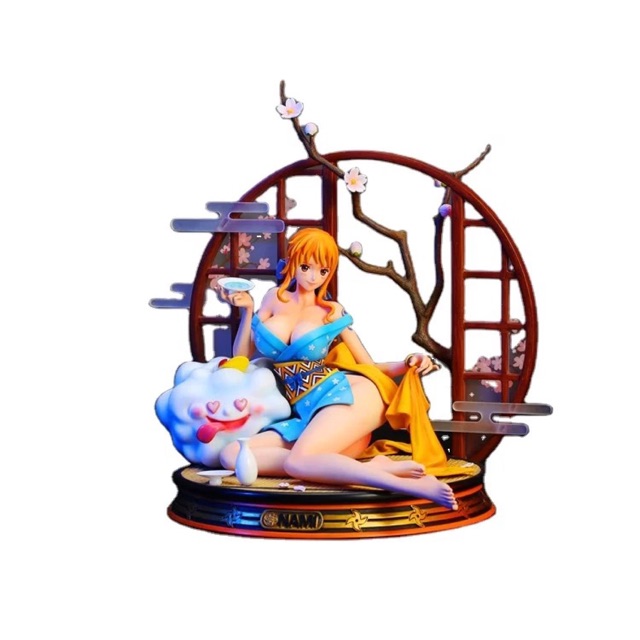 One Piece GK F3 Drunk Nami 1:6 action figure for collection 19 cm