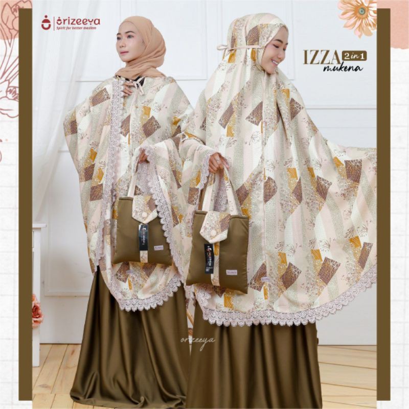 MUKENA IZZA 2in1 -ORIZEEYA [TERBARU-TERLARIS] BISA COD BAYAR DI TEMPAT