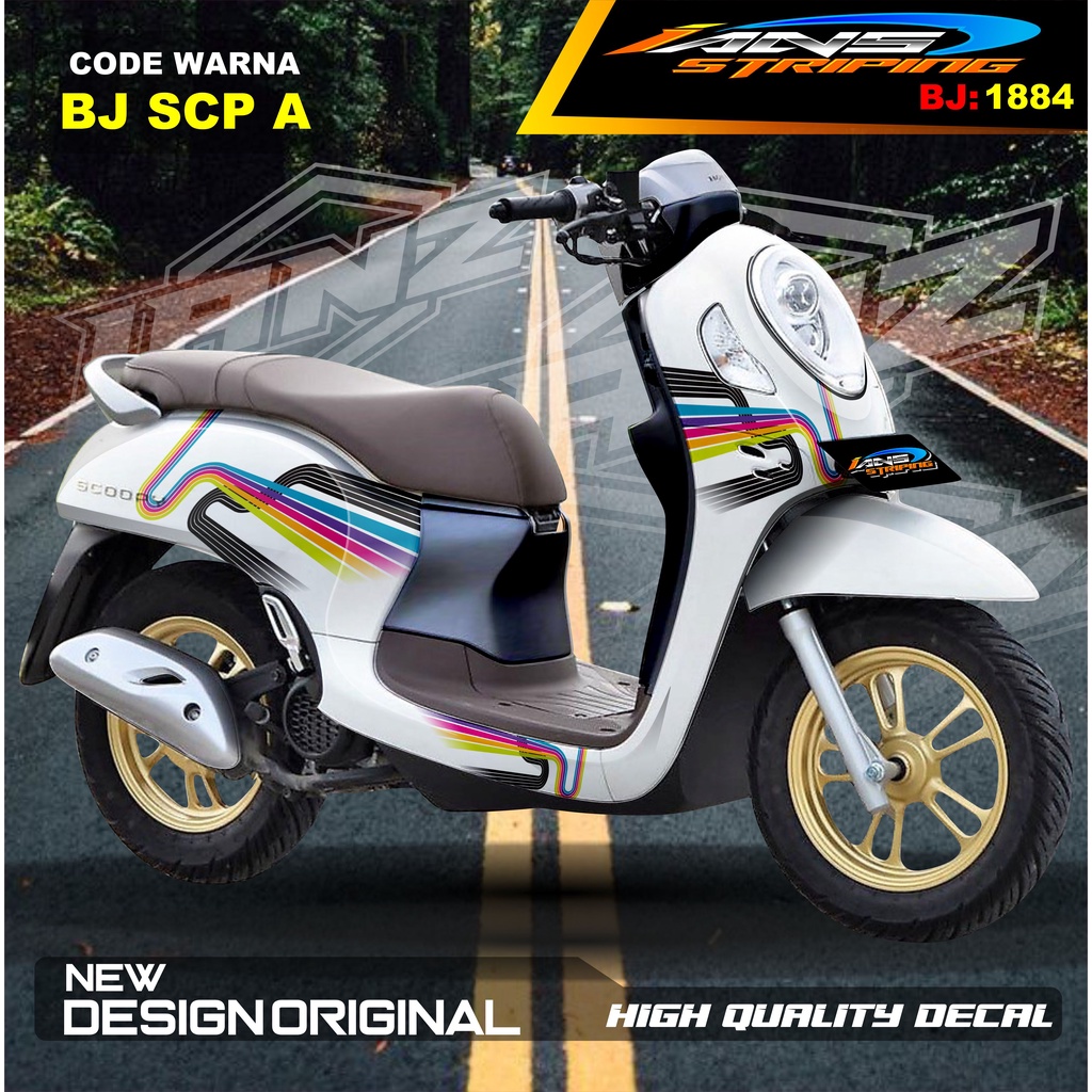 DECAL STICKER FULL BODY SCOOPY / STICKER ALL NEW SCOOPY / STIKER FULL BODY SCOOPY TERMURAH / STIKER MOTOR SCOOPY / STIKER MOTOR