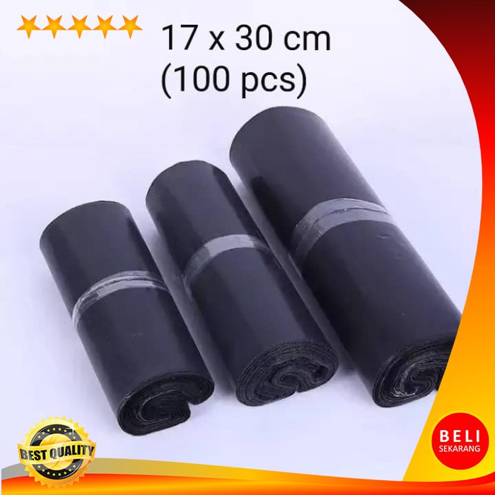 

POLYMAILER 17 X 30 ISI 100 HITAM PACKAGING PLASTIK LEM Y04