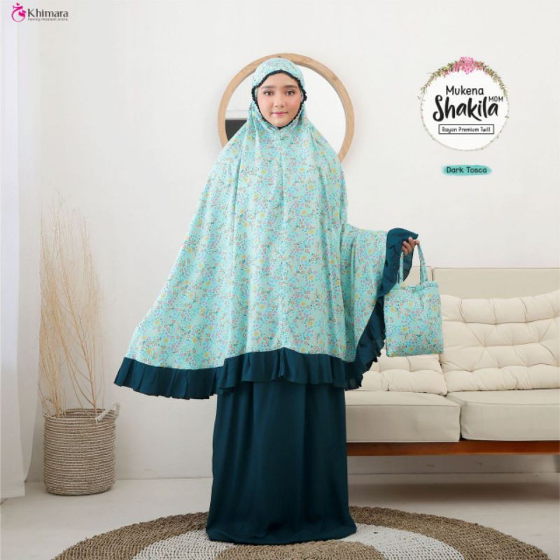 Mukena Jumbo Rayon Premium Twill/Mukena Shakila/Mukena Khimara
