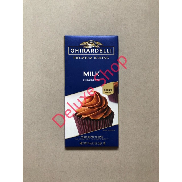 

Ghirardelli Milk Chocolate Baking Bar 100g