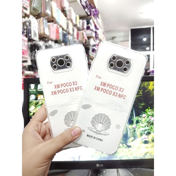 Soft Case Clear HD+Protector Camera Poco X3 Poco X3 NFC TPU Transparan Softcase Poco X3 Poco X3
