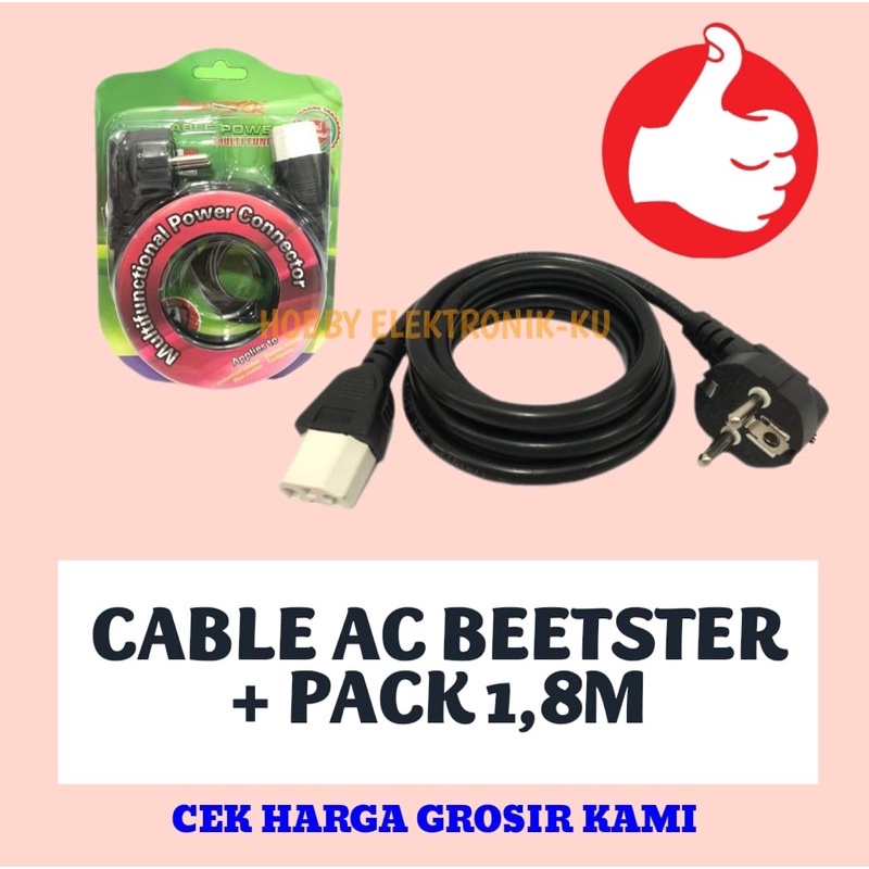CABLE AC BEETSTER + PACK 1,8M
