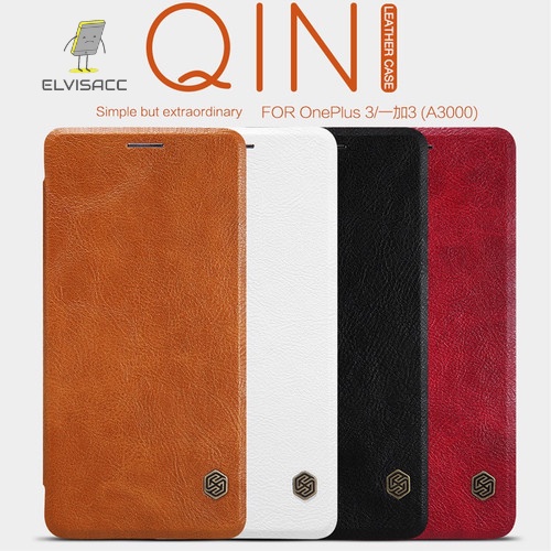 ONE PLUS 3 NILLKIN QIN LEATHER CASE ORIGINAL