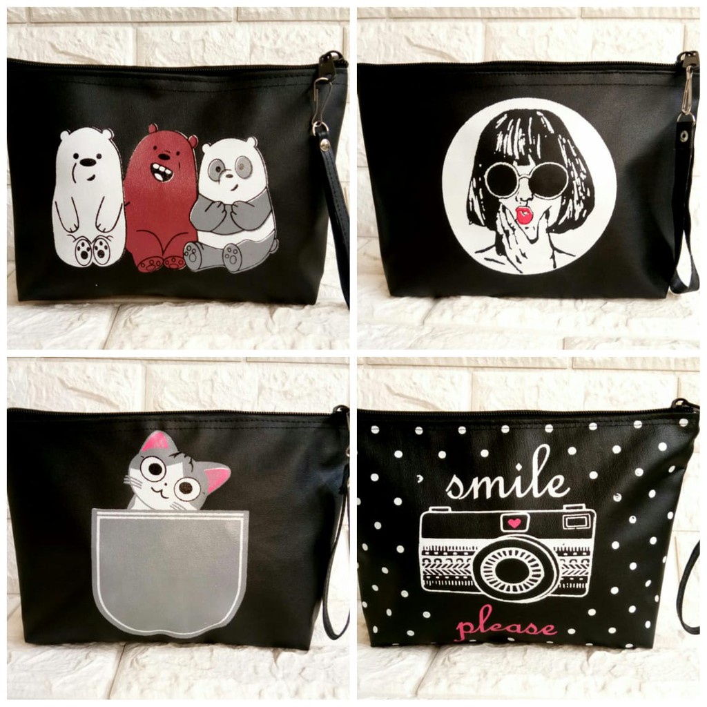 TSK - POUCH TAS KOSMETIK LUCU / Pouch Murah / Pouch Kosmetik