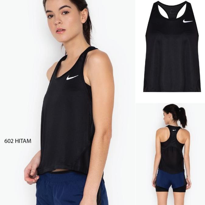 Kaos Tank Top Wanita Yoga Gym TankTOP OlahRaga Fitness Nike Miler Tank