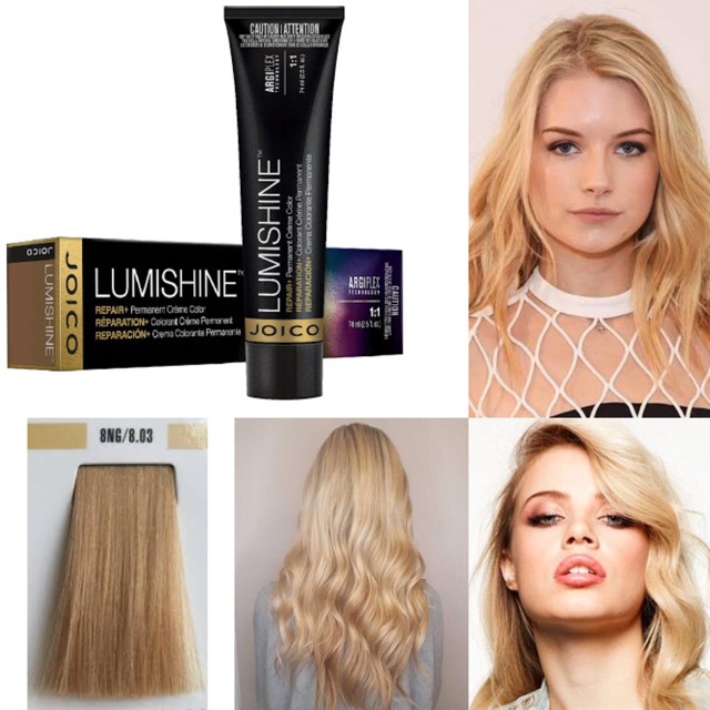 Joico Lumishine 8NG cat rambut blonde medium hair color