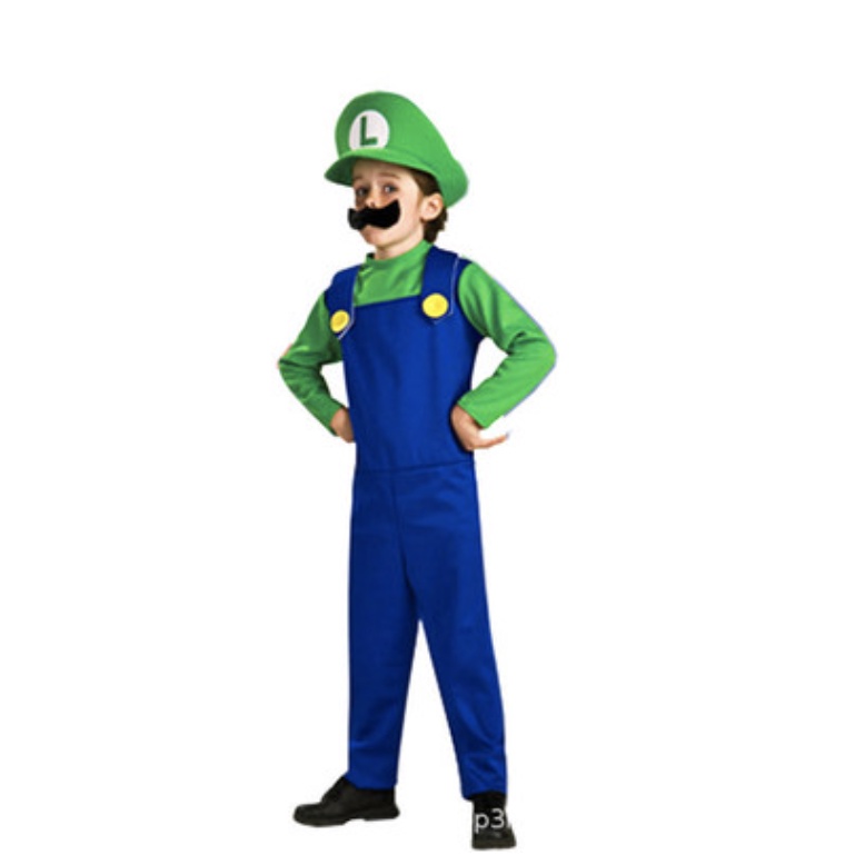 MARIO BROS KOSTUM SUPER MARIO LUIGI COSPLAY ANAK DEWASA MARIO BROS COSTUME