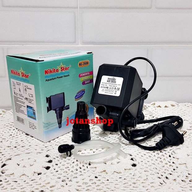 NIKITA STAR NS 2600 NS2600 Power Head Mesin Pompa Aquarium Aquascape kolam hidroponik