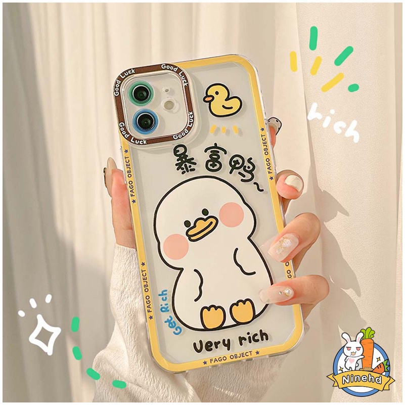 Soft Case Silikon Motif Bebek Putih Untuk Xiaomi Redmi Note 11 11s 10s 9 8 Pro 10A 10C 10 9A 9C 9T Mi 11 Lite 11T Pro Poco F3 X3 NFC Pro