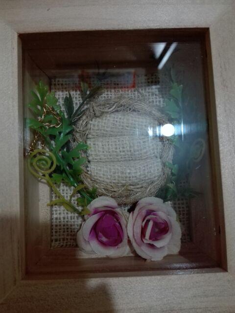 Kotak Cincin Kayu + Bunga Untuk Seserahan/ Kcb