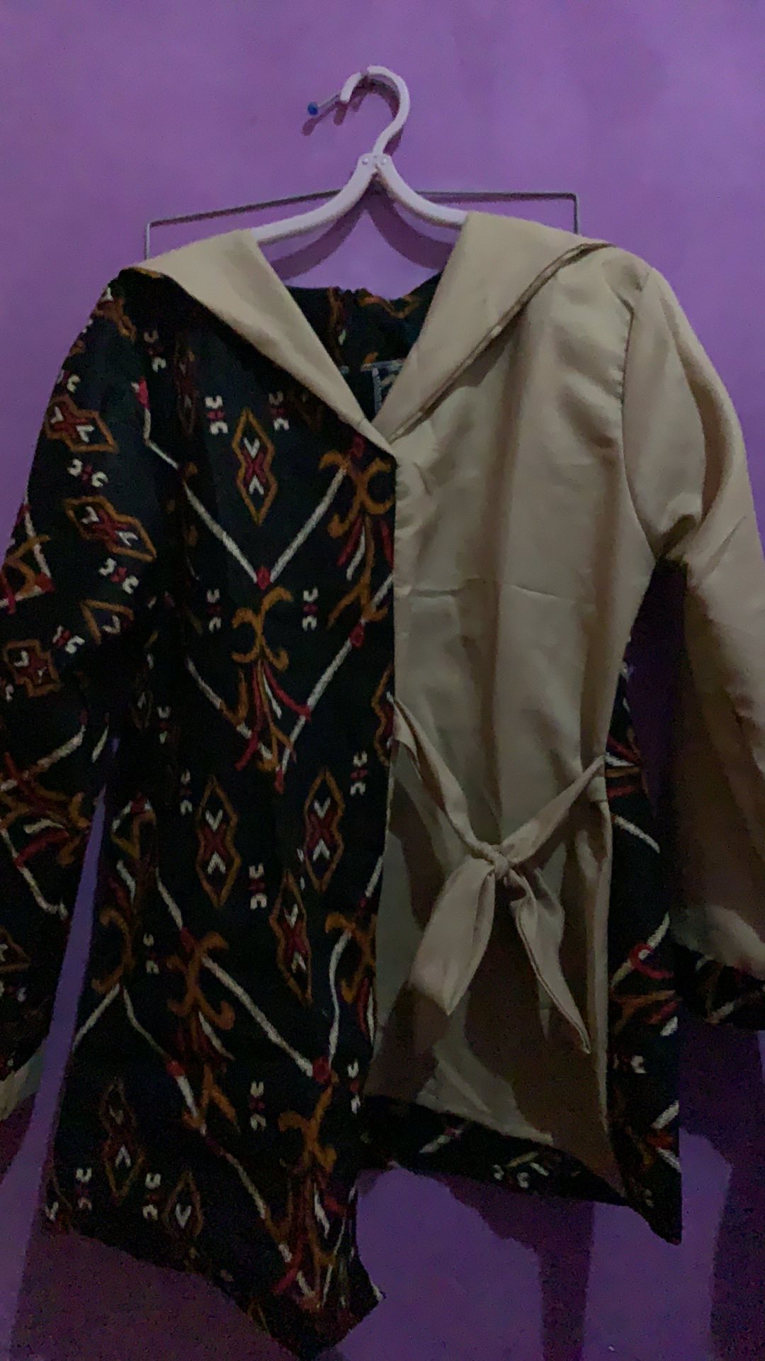 Tey-17 Batik Wanita Asj Sa Hrb026 Kenongo Kemeja Tosca Pendek