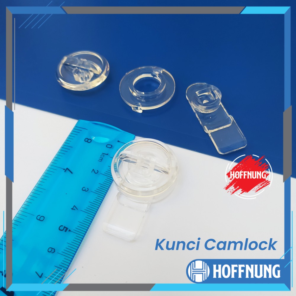 Kunci Camlock Loker Akrilik Kotak Gembok Pengaman Plastik Cam Lock Acrylic Box