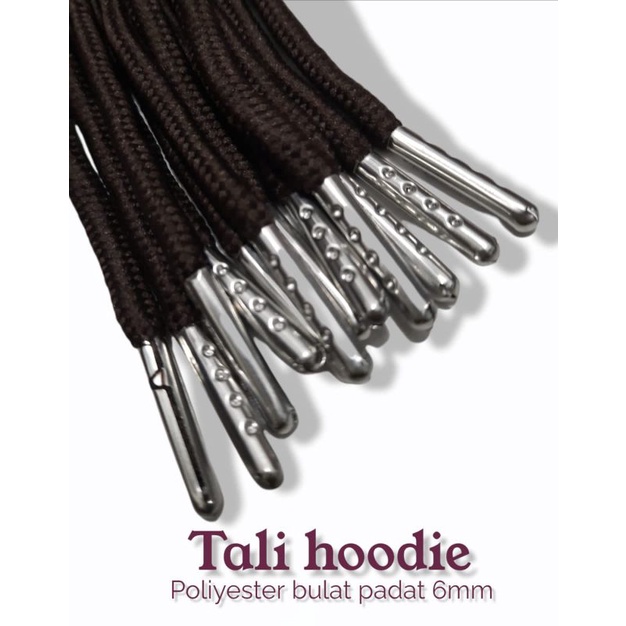 tali hoodie coklat /tali Hoodie brown flat aglet