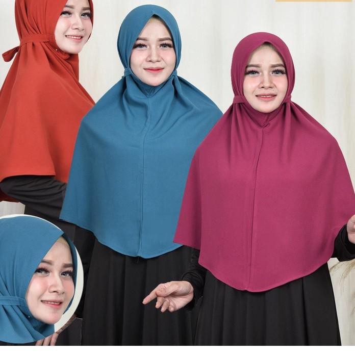 ❋ kerudung wolly creap seria tali size L by:tegar collection/hijab instan ۝
